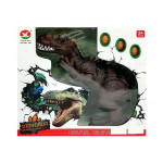 Dinosaurus čo kladie vajíčka hnedo-čierny